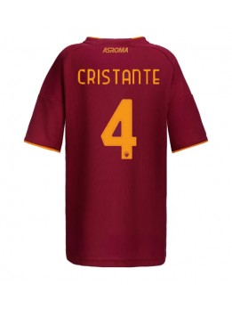Billige AS Roma Bryan Cristante #4 Hjemmedrakt Dame 2025-26 Kortermet